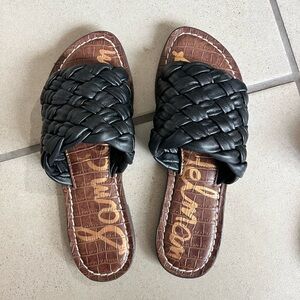 Sam Edelman black flat sandals